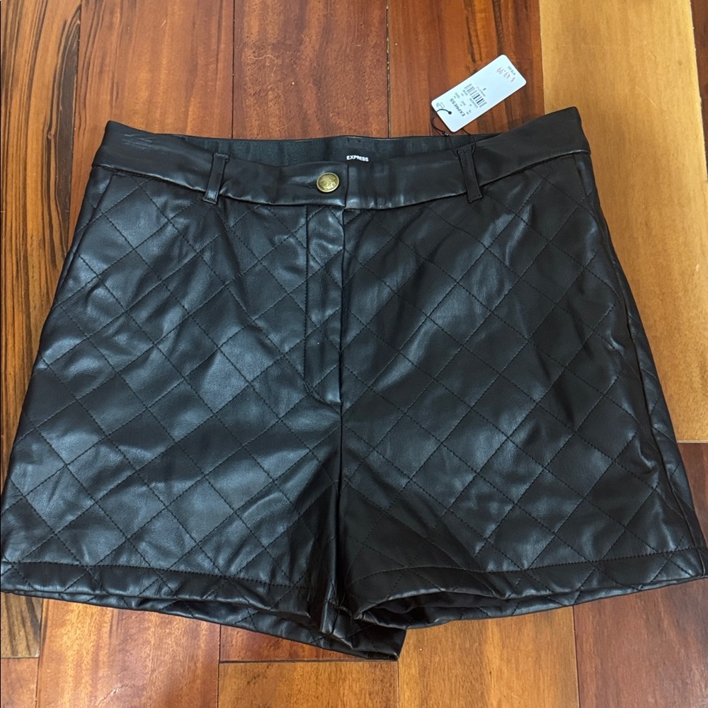 Express Black High-Waisted Shorts